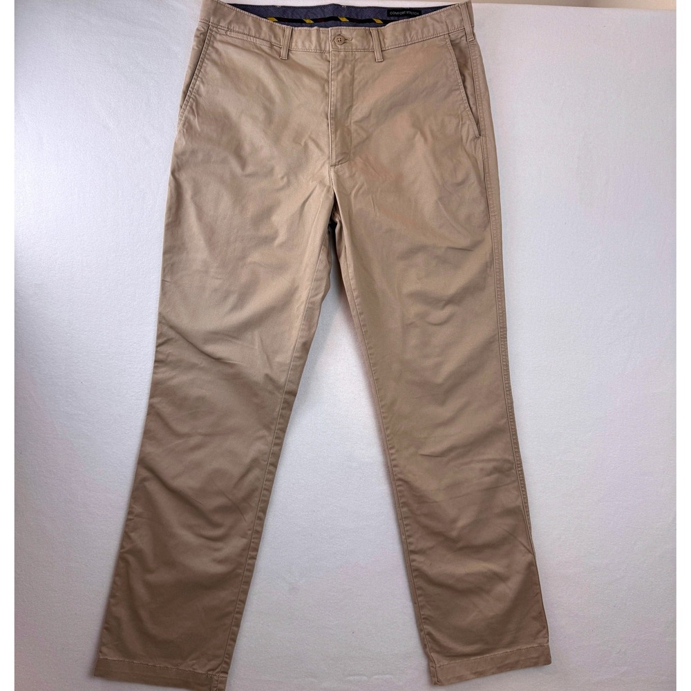 Cremieux Comfort Stretch Khaki Pants Men's 34x32 Straight Chino Casual
